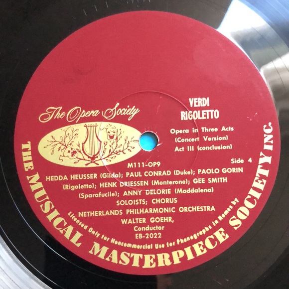 Giuseppe Verdi Rigoletto Perf. By Netherlands Philharmonic Double Vinyl Lp Set - Picture 12 of 14
